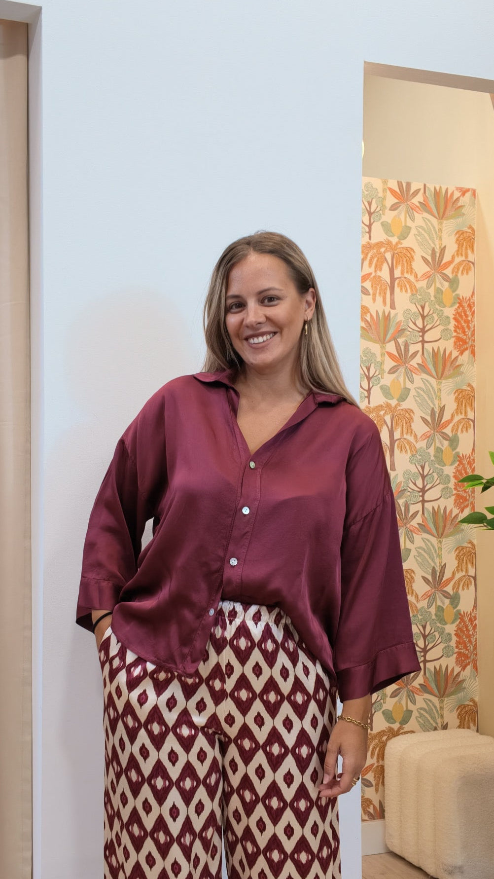 Blusa Fluida Satén (variedad de colores)