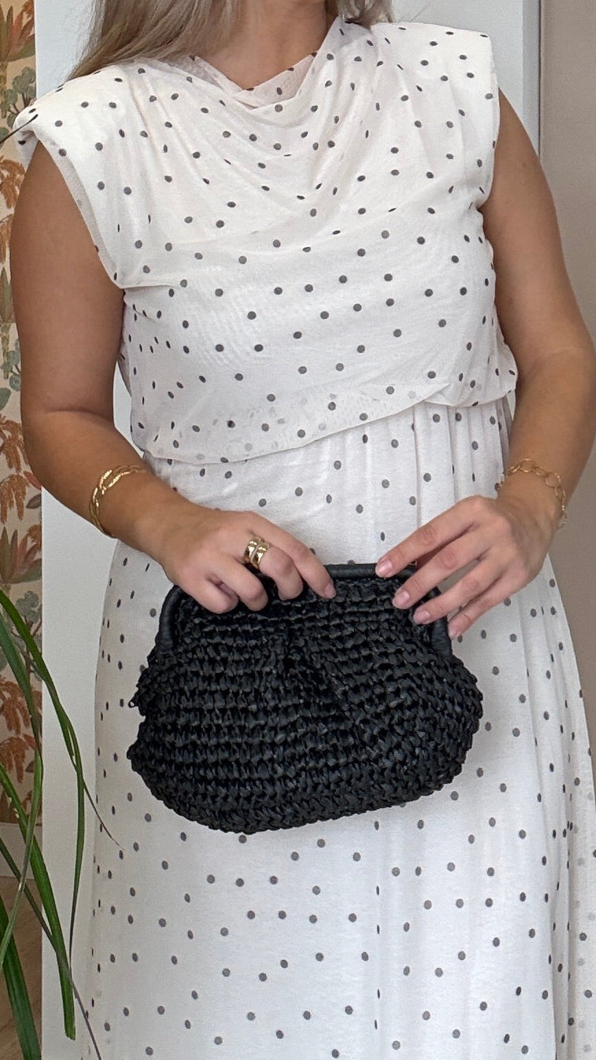 Vestido Gasa Lunares