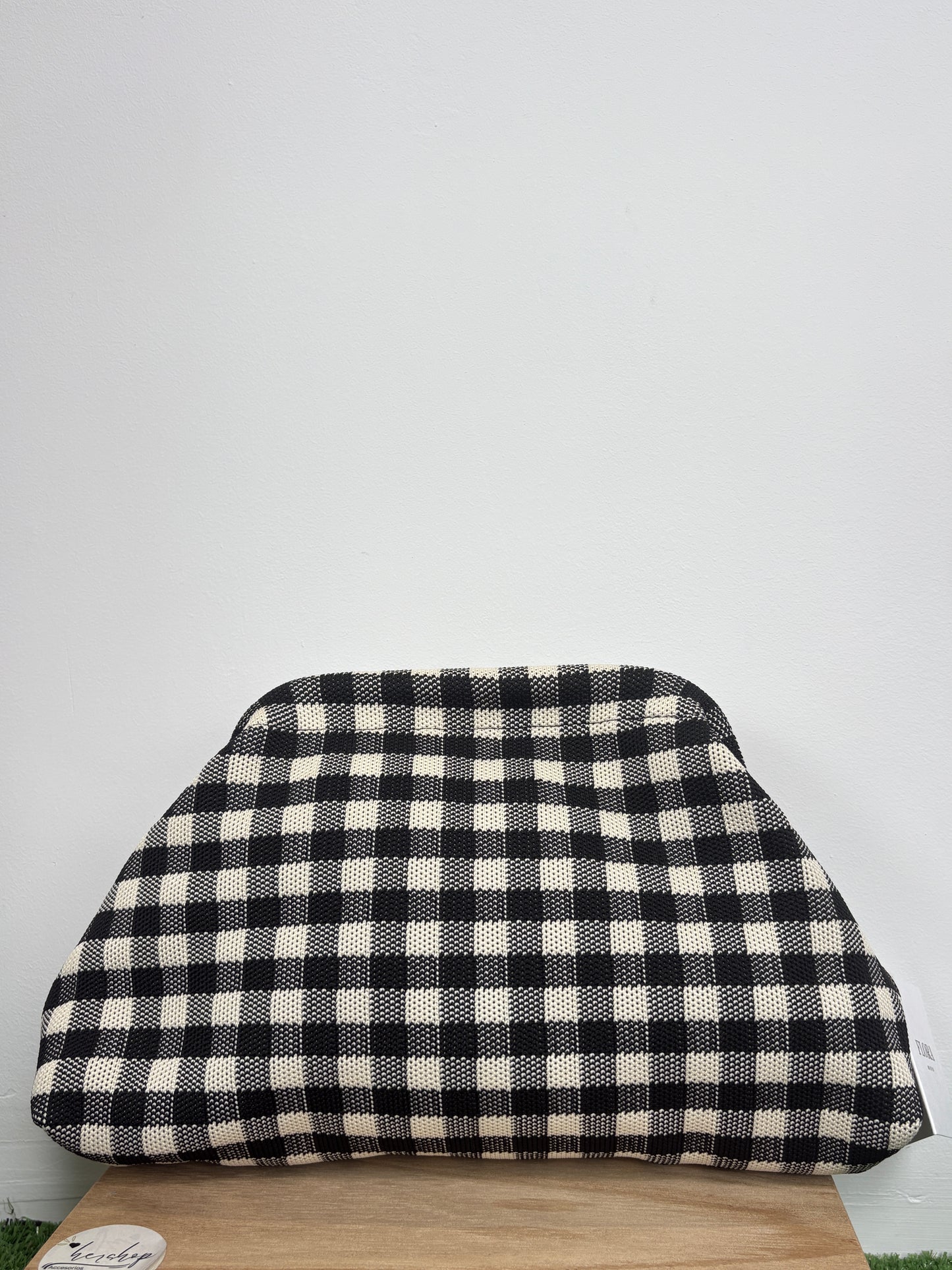 Bolso Cuadros Negro