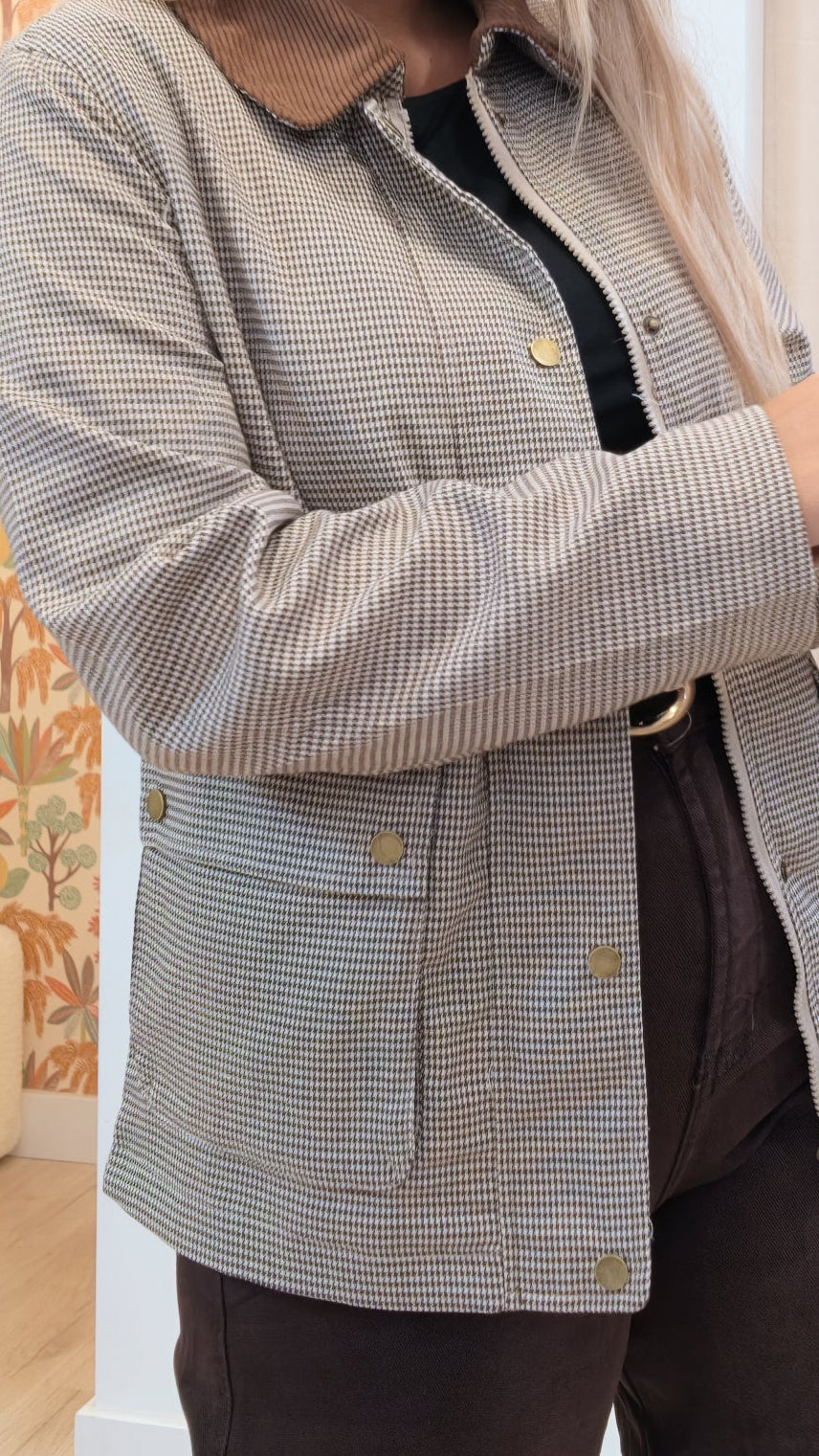 Chaqueta De Patita de Gallo