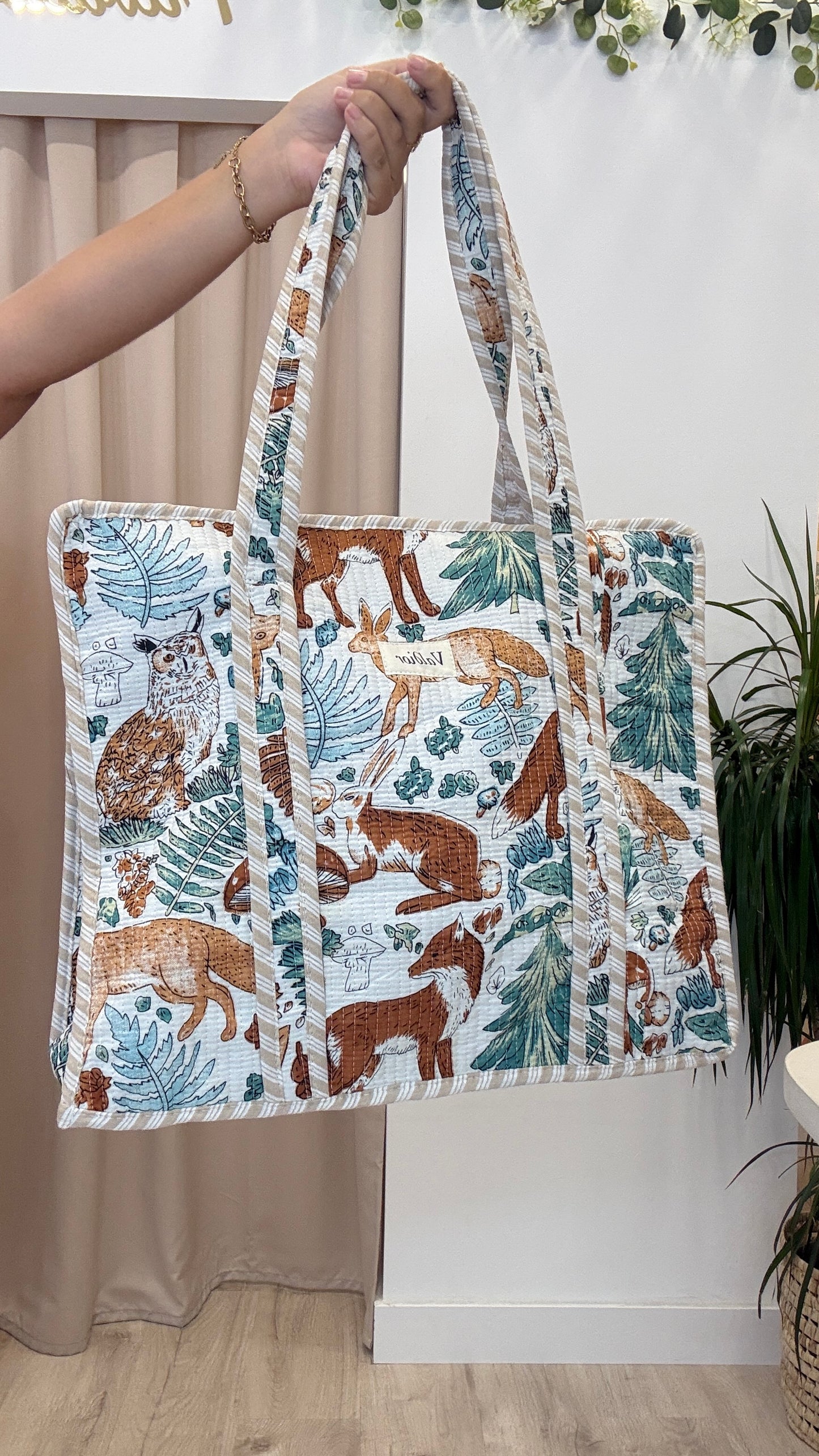 Bolso Shopper Tela Acolchada