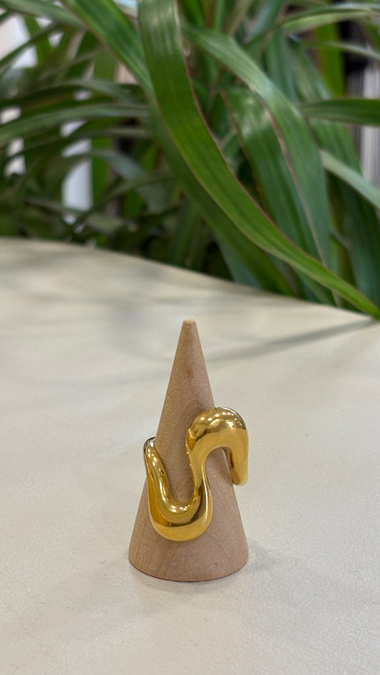 Anillo de Acero Inoxidable Forma en Ese