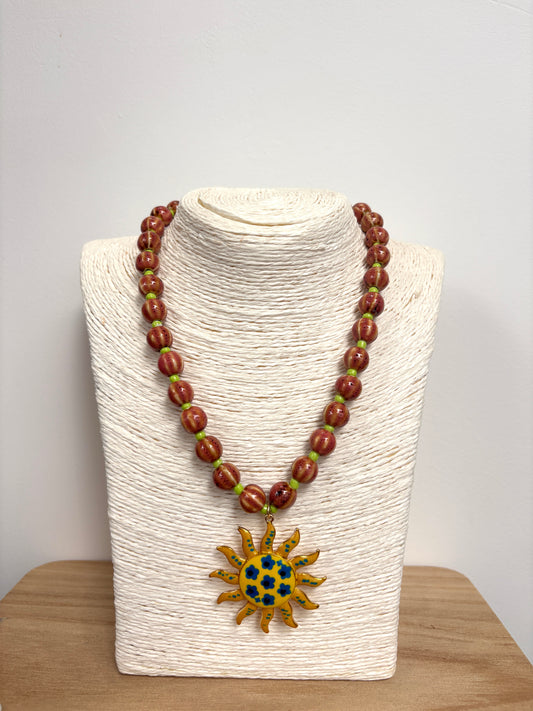 Collar de Cerámica Sol