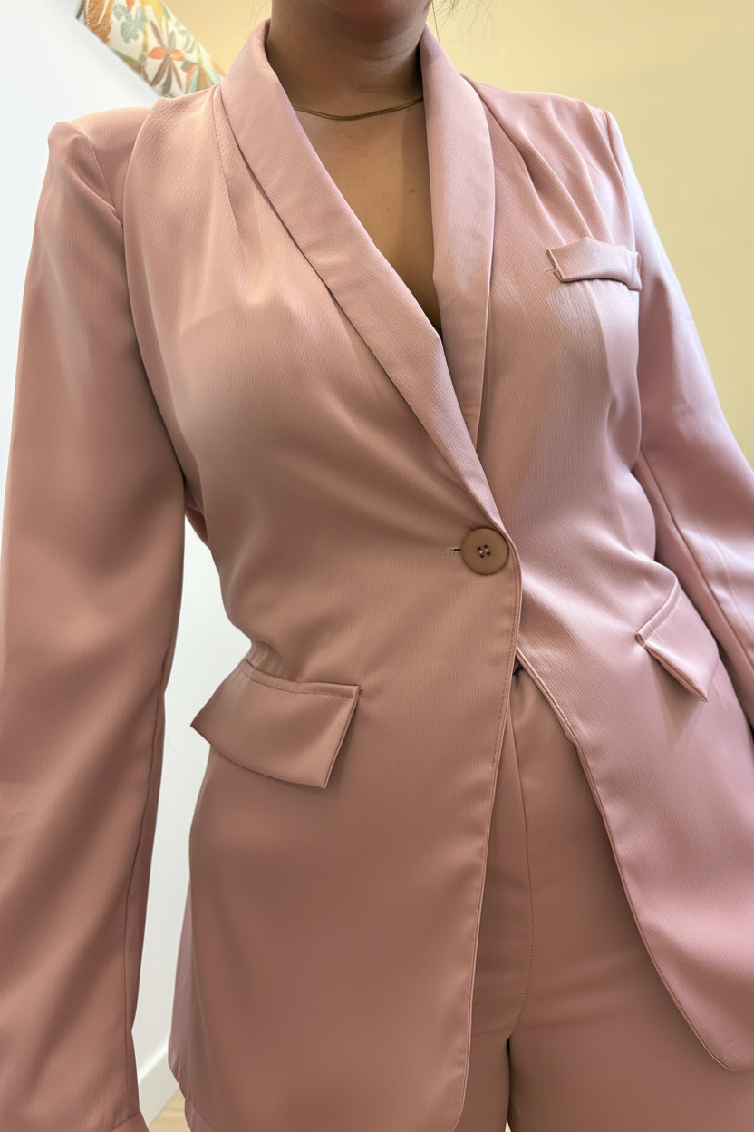 Conjunto De Traje Rosa