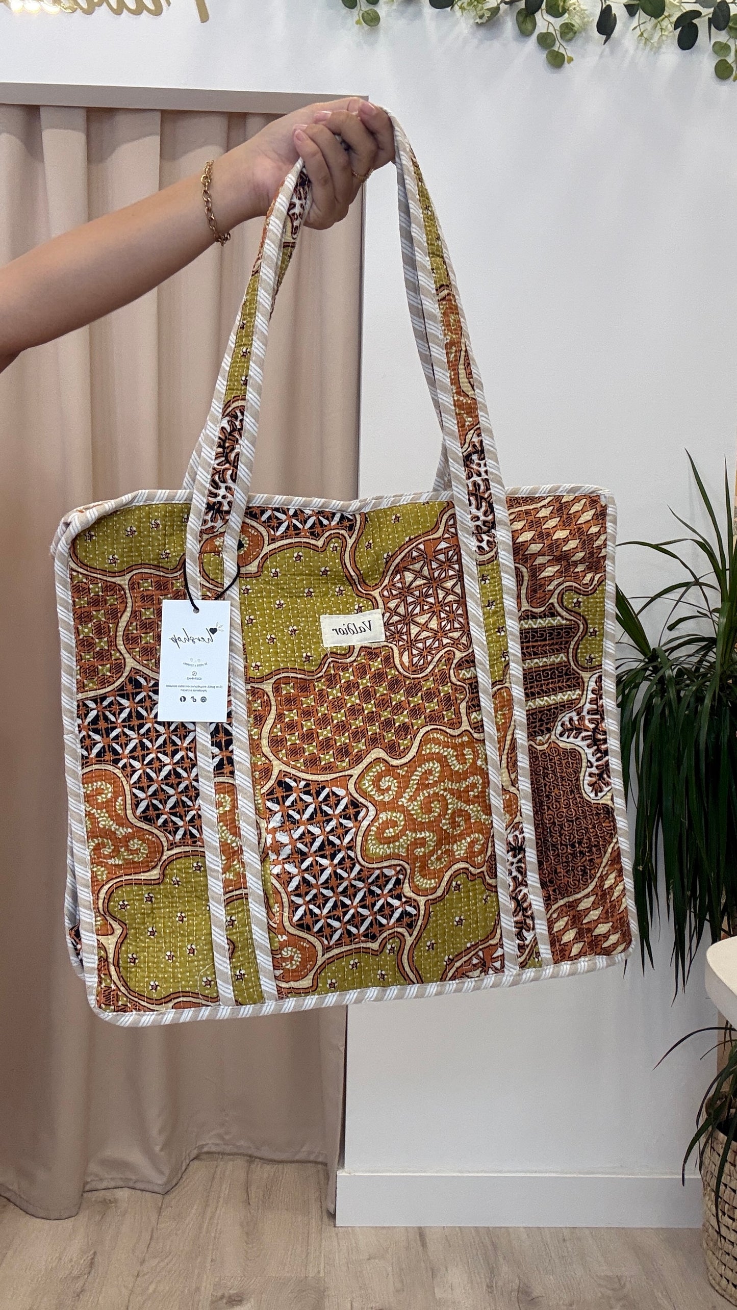 Bolso Shopper Tela Acolchada