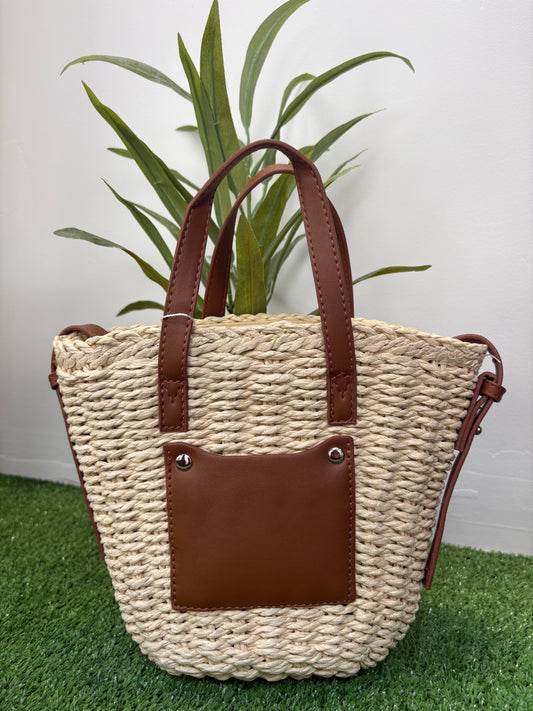 Mini Cesta Bolsillo Camel