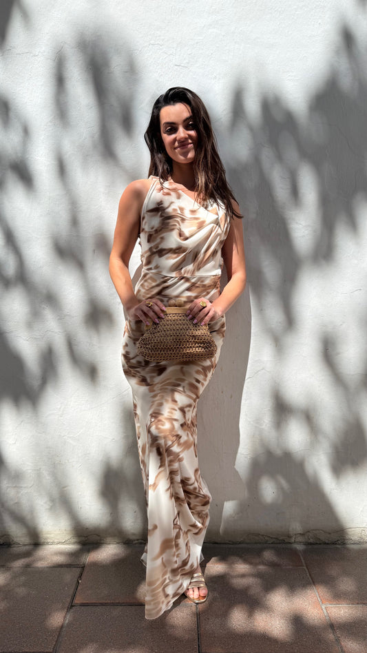 Vestido Aira Camel