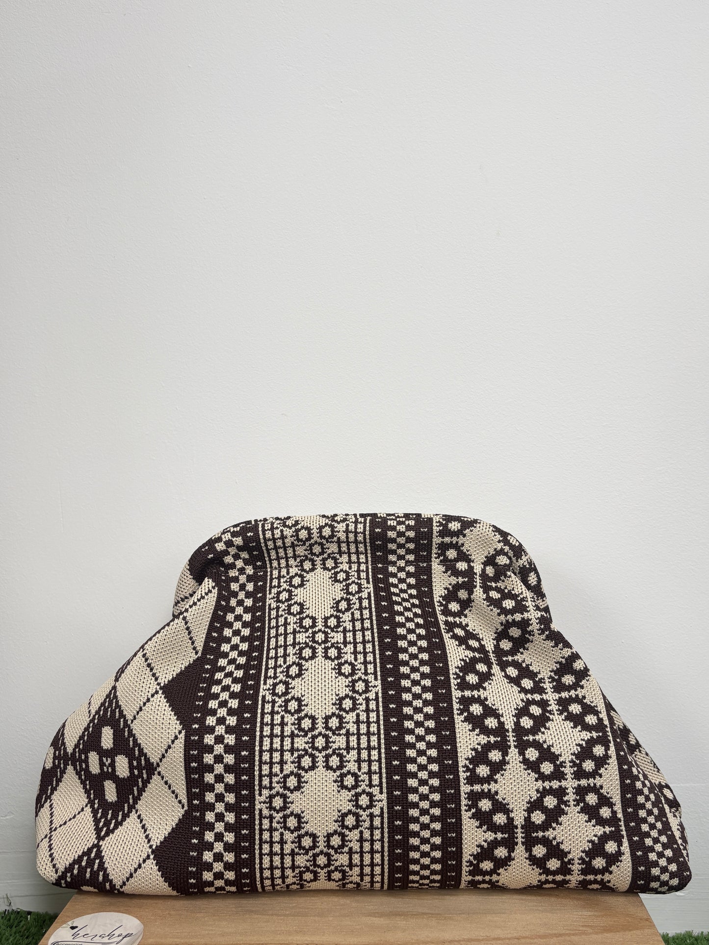 Bolso Estampado Marrón