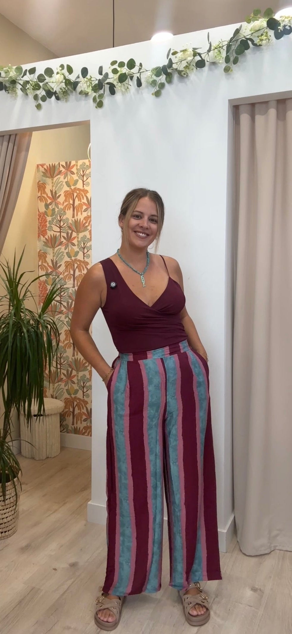Pantalón Fluido Rayas