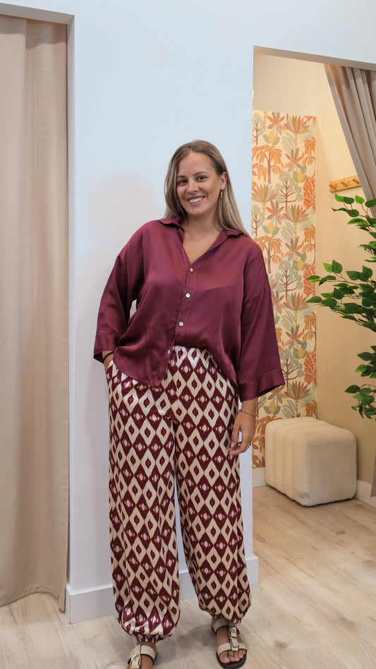 Pantalón Raso Estampado